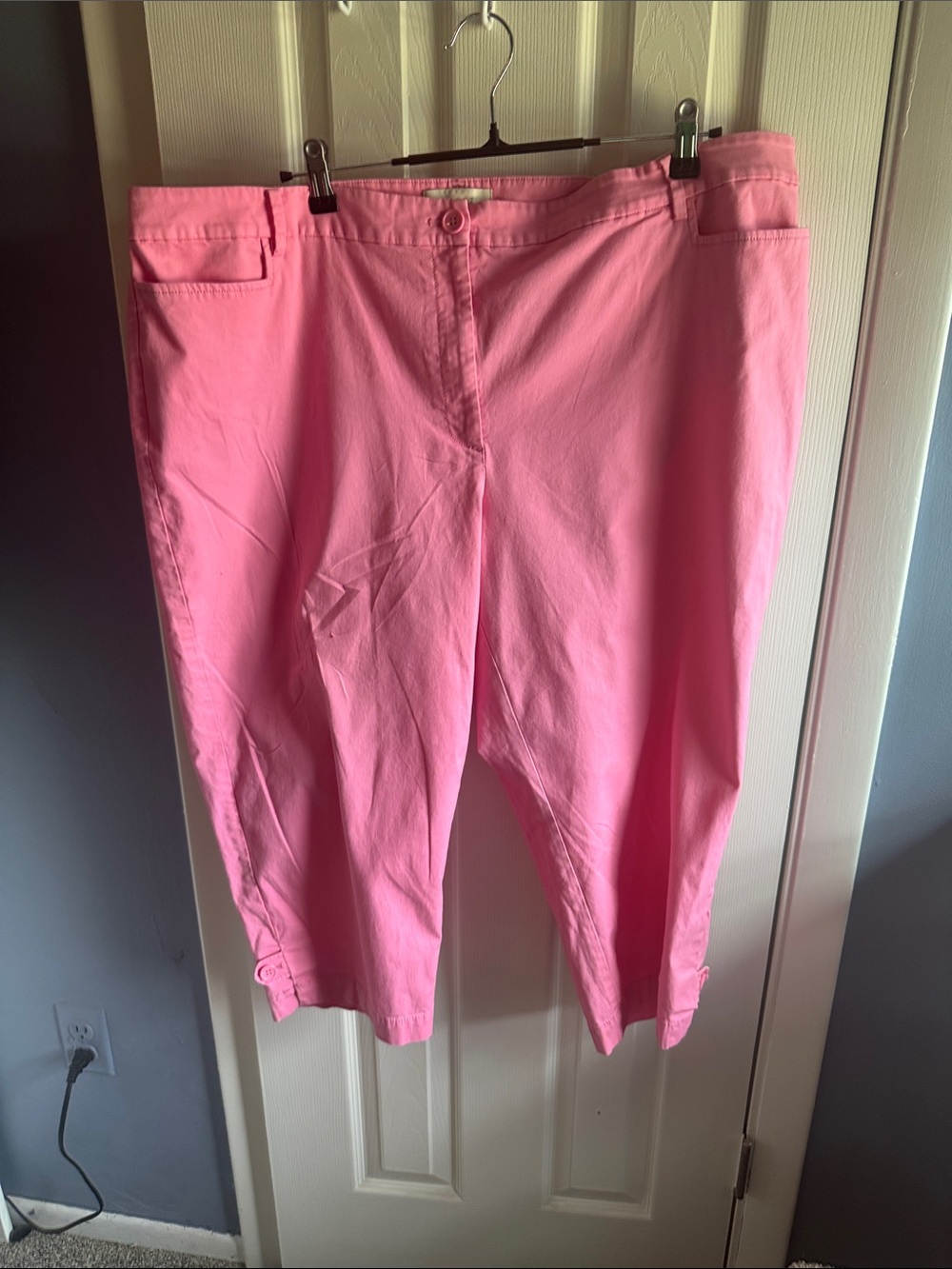 Talbots Bright Pink Women's Cropped Pants